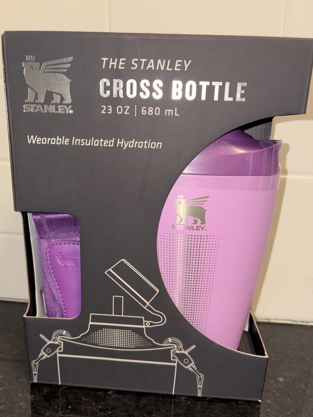 Stanley - 23oz. “Cross Bottle” in Color: Lilac (New/Sealed) - Picture 3 of 16